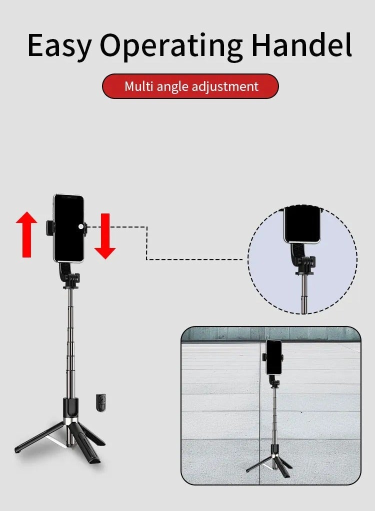 Jmary KT-219 Mini Tripod and Mobile Selfie Stick - Image 3